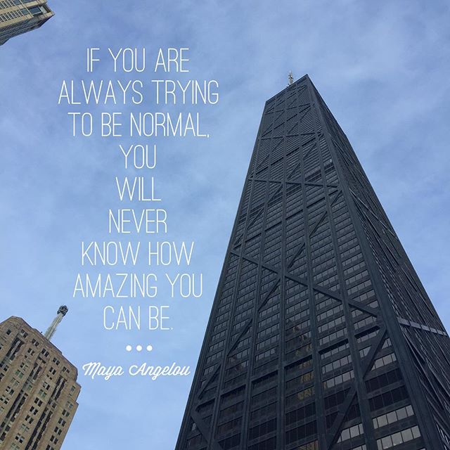 CareerBuilder's tweet photo. “If you are always trying to be normal, you will never know how amazing you can be.” - Maya Angelou #CareerGoals https://t.co/CfMbRyWMI0