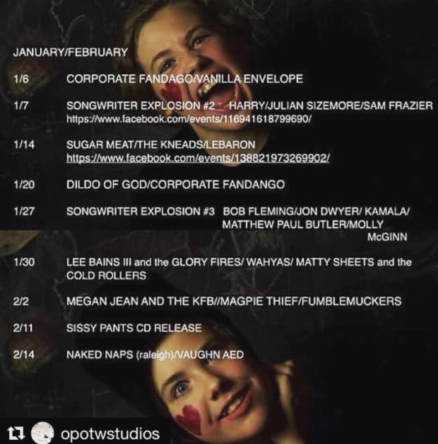 thecoldrollers's tweet image. Next show is 1/30 at our favorite place w/ @wahyasband &amp;amp; @TheGloryFires !@OPOTWstudios #gso #savethestudio #ncmusic #subpop #Greensboro