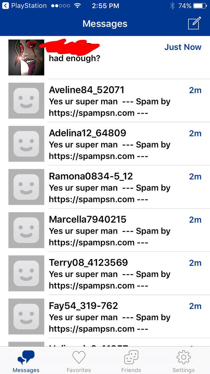 paultreiger69's tweet photo. @AskPlayStation reviving 100s of messages from a sore loser. You guys should be aware of this spam site https://t.co/llQMLxSUx6