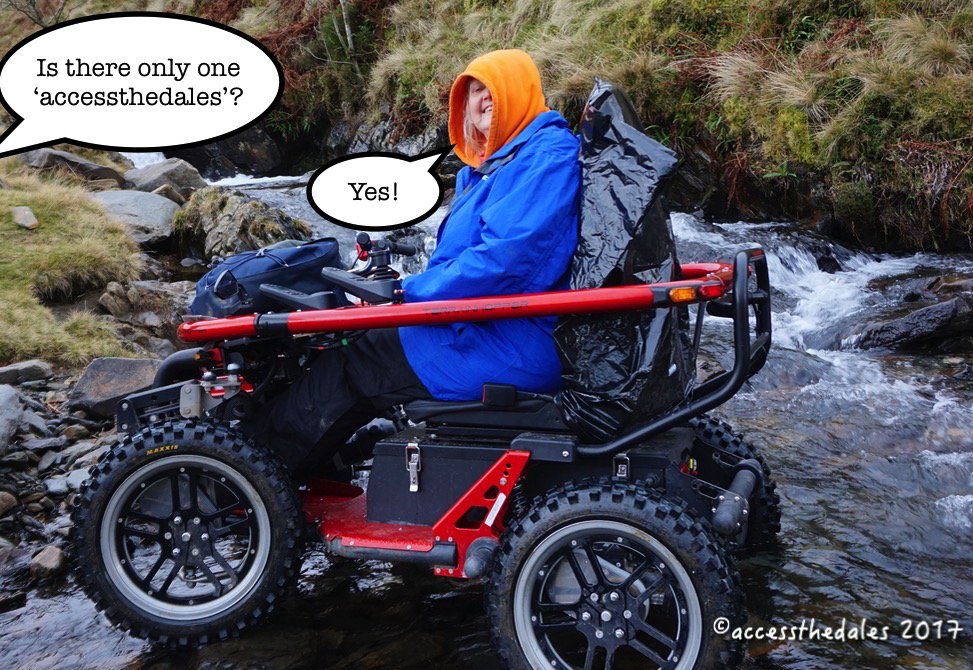 Making the inaccessible accessible ~ it's what we do. <a href="/TOGWalks/">The Outdoor Guide</a> <a href="/Rohantime/">Rohan</a> <a href="/Where2Walk/">Jonnie Smith</a> <a href="/yorkshire_dales/">Yorkshire Dales National Park</a> <a href="/Dalesrecreation/">Dales Recreation</a> <a href="/CumbrianRambler/">Beth Pipe</a>