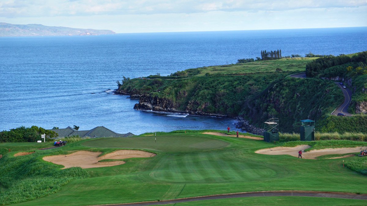 PGATOUR's tweet photo. The cliffs meet the sea at the @PGATOUR_TOC https://t.co/p5NWjaJA1O