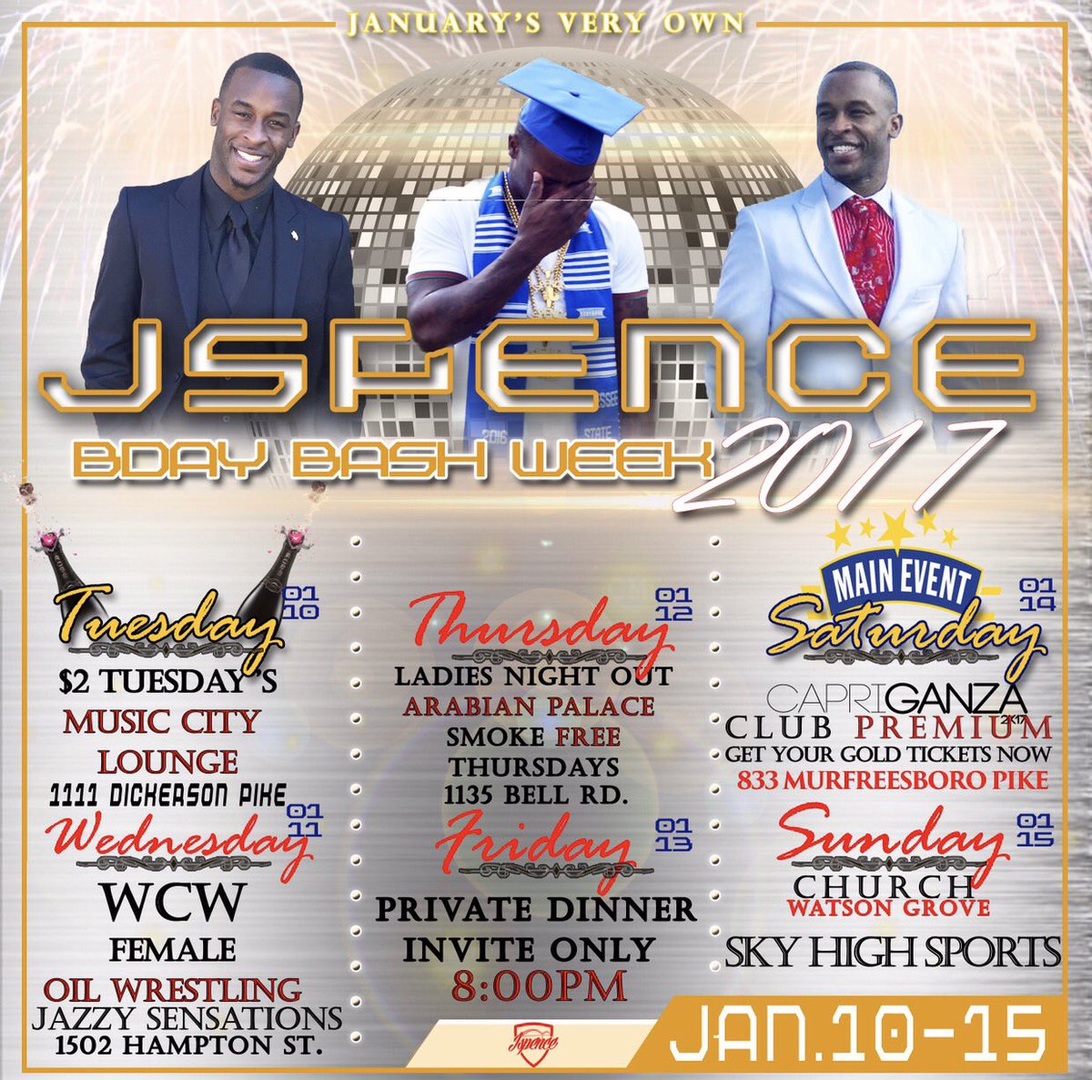 OfficialJspence's tweet photo. Jspence Bday Bash Week🤦🏾‍♂️
January 10th(MyDay)-January 15th
Yea I Know It's A Capricorn Thang🐐 Dm Me If You Have Any? https://t.co/aP2YxtmPZa