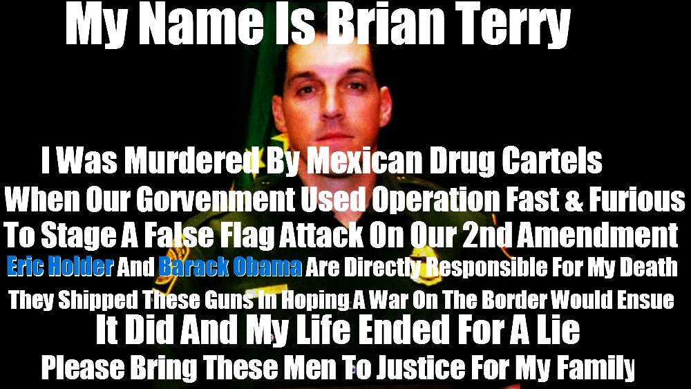 When I see Eric Holder trending I think of Brian Terry and his family. Eric Holder should be in Prison! 

Thankful for Brian's service!!🇺🇸💙