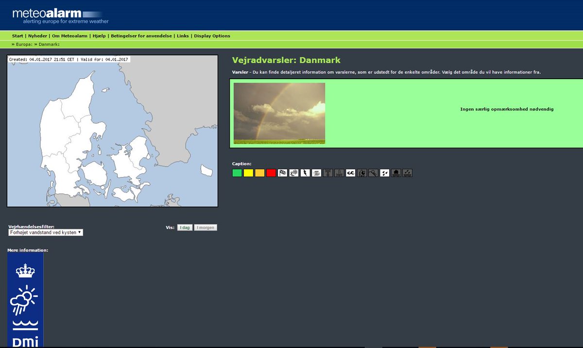 mhsorens's tweet image. Hmm ... Har @dmidk så travlt i TV med #farligtvejr, at de glemmer at fortælle videre til #EUMetNet, at vandet også står højt i DK?