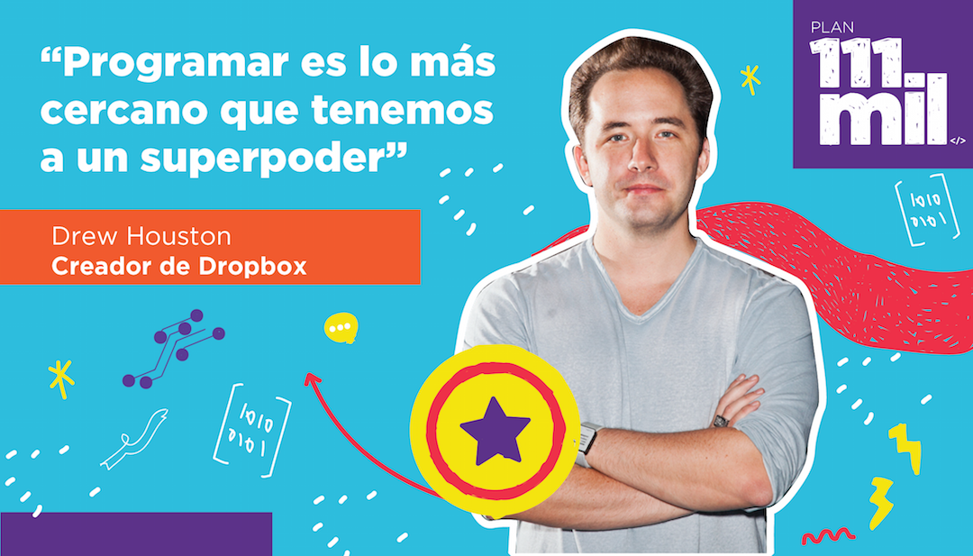 Después de olvidar varias veces su USB, Drew Houston creó <a href="/Dropbox/">Dropbox</a>. Aprendé a programar y solucioná problemas argentina.gob.ar/111mil