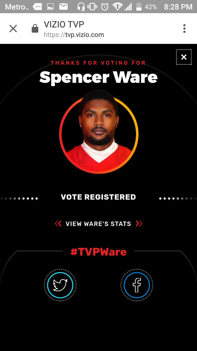 KC_Champ_Chris's tweet photo. @spenceware11 I voted almost 200 times man. Stop counting after 150 just kept clicking.#TVPWare #TVPWare #TVPWare #TVPWare #TVPWare #TVPWare https://t.co/lbEBR8rshE