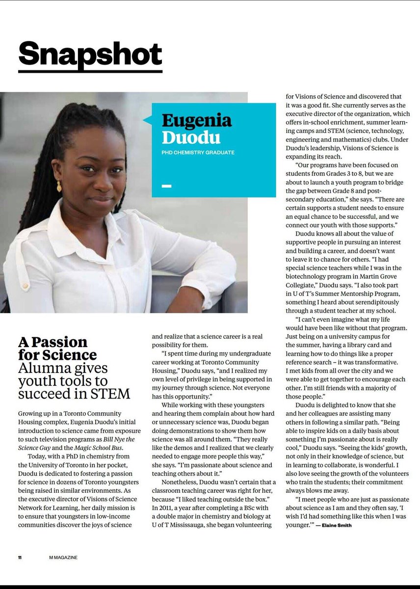 dianaalli29's tweet photo. Kudos @EugeniaDuodu @uoftmedicine #SummerMentorshipProgram grad. @UofT BSc & PhD. Proud of your personal & prof. successes! @DrLisaRobinson https://t.co/P6BoPu62es