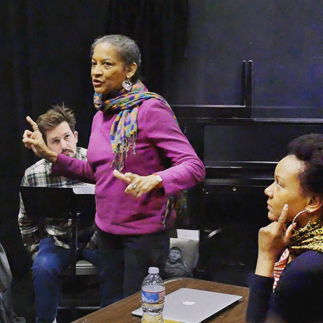 MarinTheatreCo's tweet photo. #NativeSonMTC Director #SeretScott doing #work ππΏππΎππ½ππΌ + #NambiKelley playwright in the house!! #marinthtr #mtc50 https://t.co/4eL09dhELW
