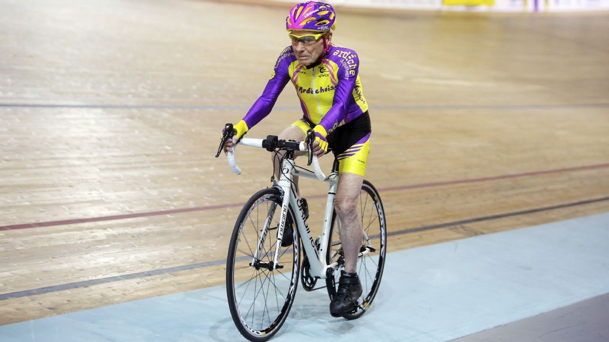 You're never too old to break records - 105-year-old Frenchman sets #cycling record buff.ly/2jaXVmO