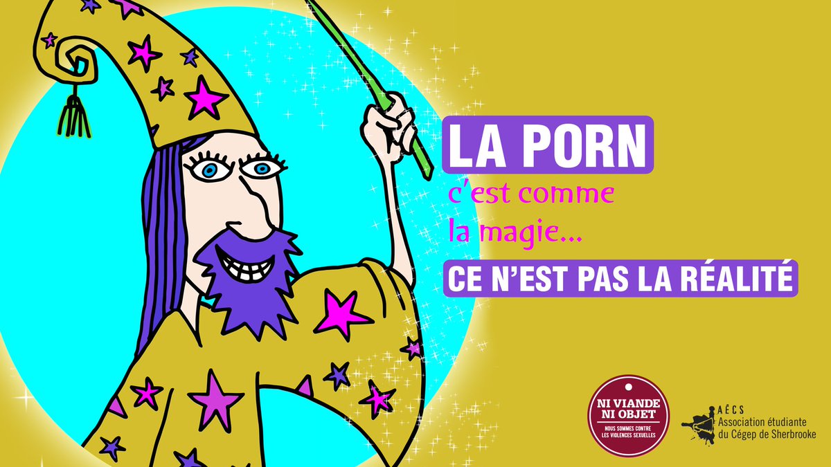 La porn, c'est comme la magie... ce n'est pas la réalité. Via <a href="/AE_CS/">AECS</a> #NiViandeNiObjet