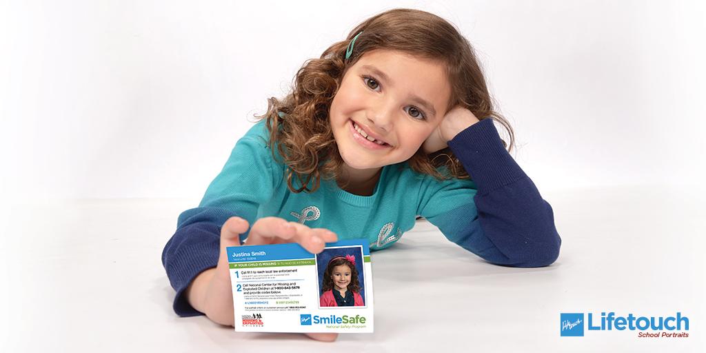 Lifetouch's tweet photo. Can you guess how many millions of #SmileSafe photo ID cards we've provided to families across the nation? #TriviaDay https://t.co/nK71x1zgC6