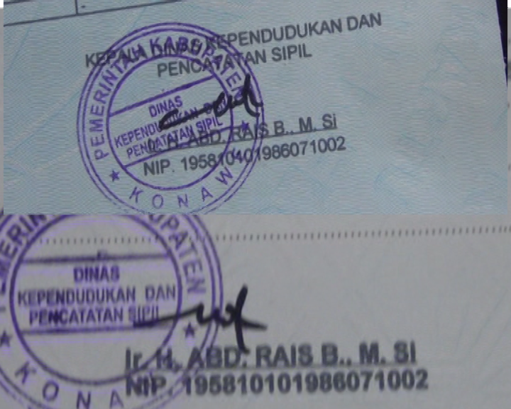 KADUKCAPIL KAB. KONAWE LAPOR KEPOLISI ATAS DUGAAN PEMALSUAN DOKUMEN KEPENDUDUKAN.