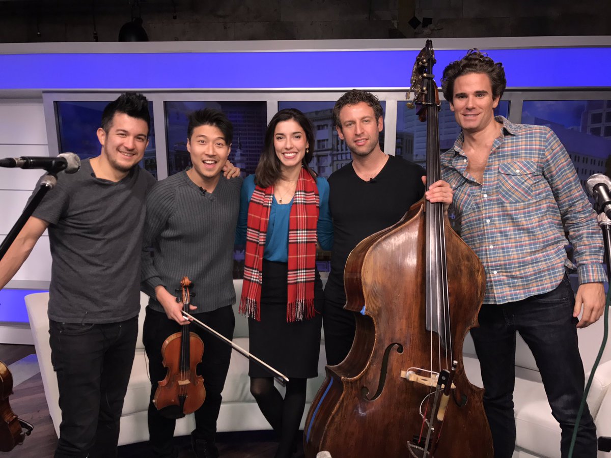 CandiceWTSP's tweet image. Hanging with @tf3 .. can&apos;t wait to see them play with @Indy_Symphony tmrw! #iso #timeforthree #goodmusic #indy #loveindy #thenowindy @rtv6