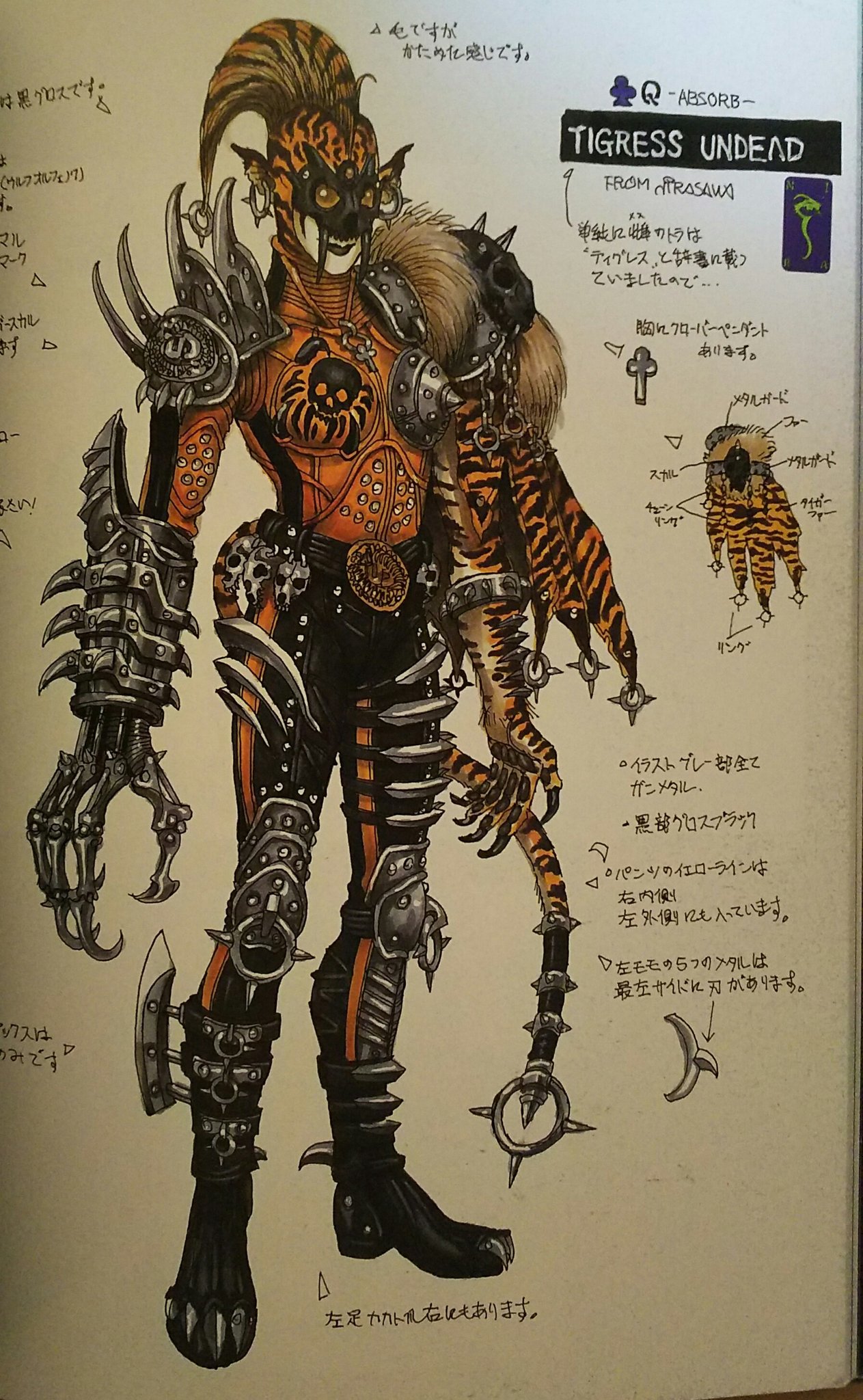 可動改造：アートワークスモンスターズ 限定品 タイガーアンデッド