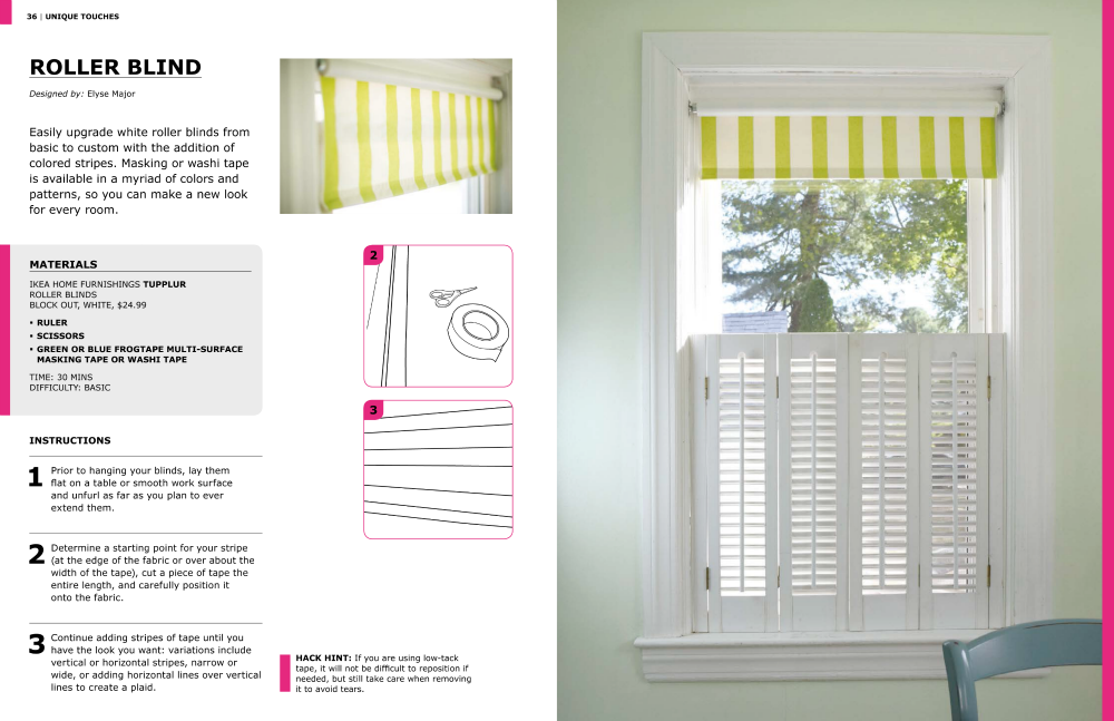 elysepressmajor's tweet photo. peek at my #rollerblinds + @FrogTape in #imodifyikea @UlyssesPress https://t.co/WoqDFXJhh3