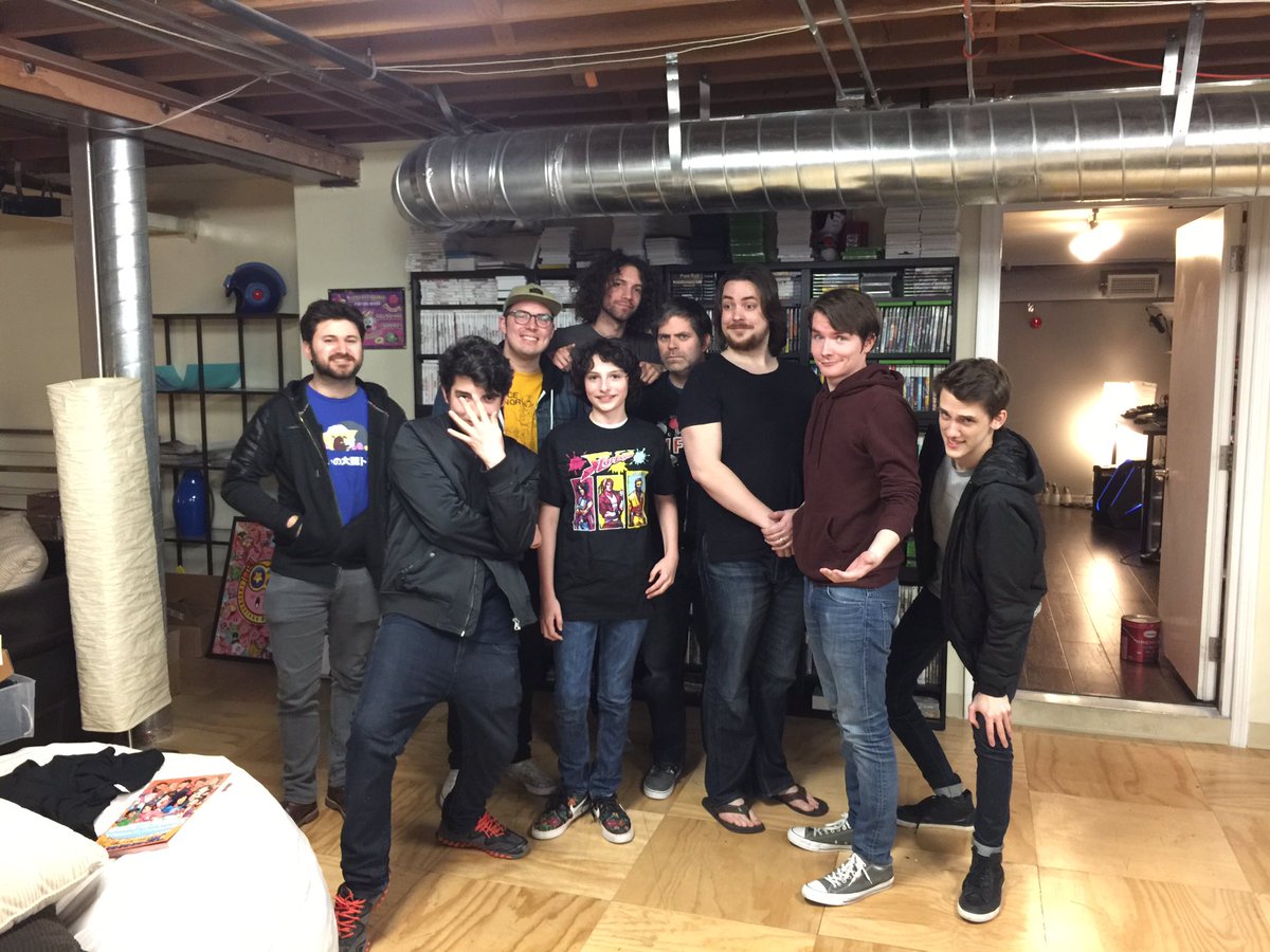 GameGrumps's tweet photo. Hanging out with @FinnSkata from Stranger Things &amp; his brother @TheWolfhard! https://t.co/9folWQY5I2