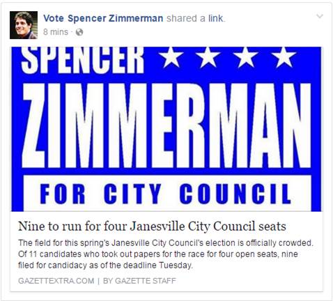 Vote4Zimmerman's tweet photo. No #WIprimary for #JanesvilleCityCouncil is the #fiscallyresponsible decision, why waste $1,500 in taxpayers money? 
https://t.co/PRY13wANXh https://t.co/2Z06w6bbxT