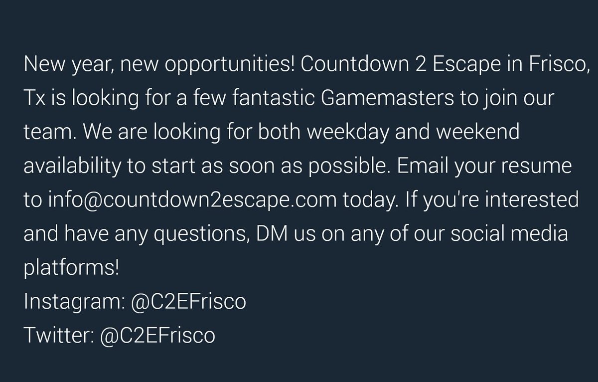 C2Efrisco's tweet photo. Anyone interested in becoming a Gamemaster? 😃 https://t.co/1qCjkhej1E