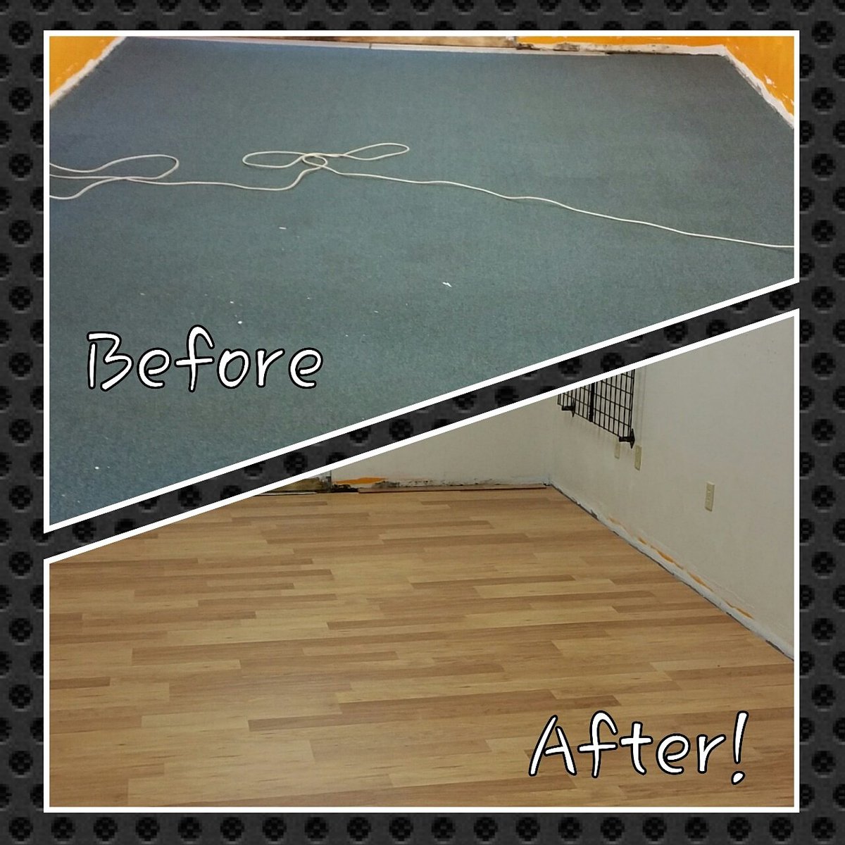 GraphXnow's tweet image. While closed for the holidays, we did a little remodeling. It's almost complete! Flooring turned out great!