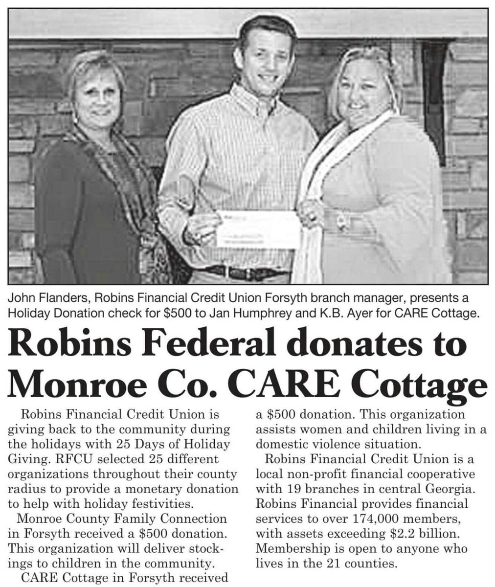 MonroeCoSheriff's tweet photo. The Monroe County Sheriff's Office CARE Cottage in the news. Thank you to Robin's Federal Credit Union! -The Monroe County Reporter https://t.co/al4P3pLlRF