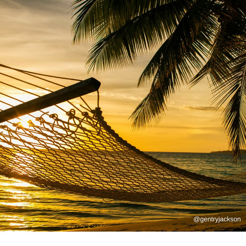 GentryJacksonLA's tweet photo. TIme to relax before the adventure continues...
#gentryjackson #makeyourmoment #hammock #sunset #palmtrees https://t.co/xiNrDCeLOI