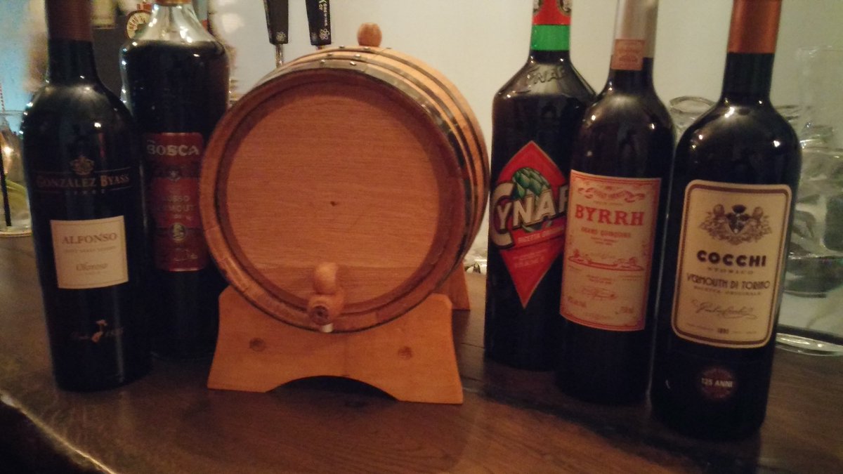 House barrel aged vermouth going in to the barrel!!!! <a href="/bar_sazerac/">Bar Sazerac</a>
