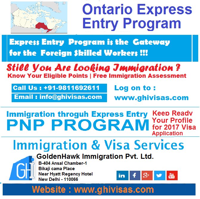 Canada - Ontario Immigration Skilled Workers. If you are planning for Immigration, send us your enquiry: goo.gl/KgDvJE