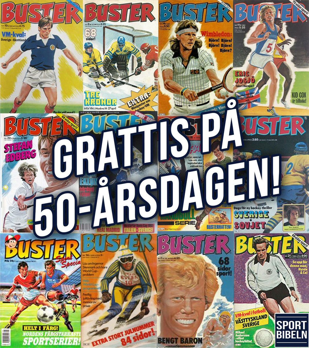I dag är det 50 år sedan det allra första numret av Buster släpptes. Tack för alla oförglömliga minnen! ❤️