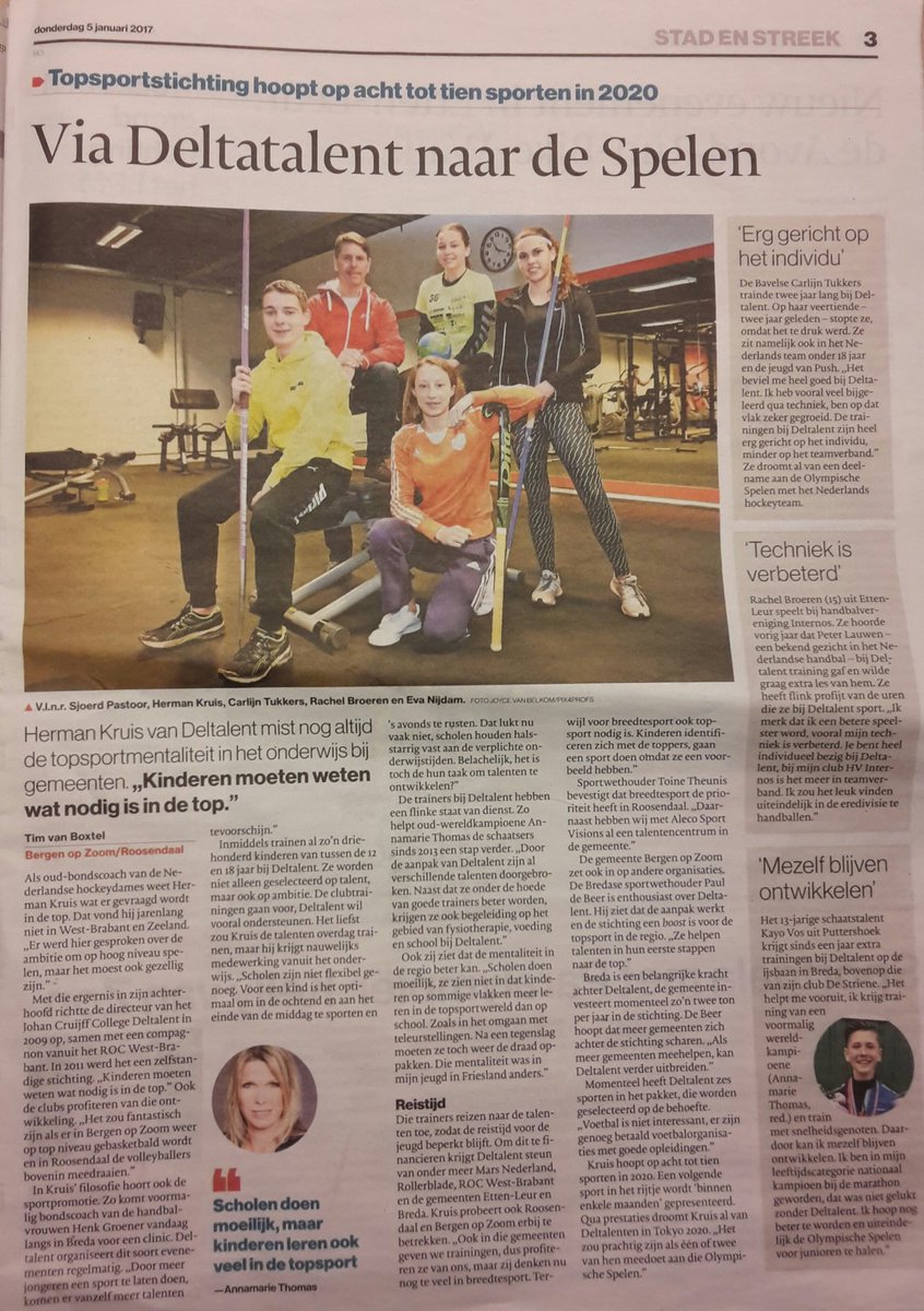 'Ze helpen talenten in hun eerste stappen naar de top', aldus sportwethouder @PauldeBeerD66 <a href="/breda/">Gemeente Breda</a>. <a href="/Deltalent/">Deltalent</a> <a href="/annamarieskate/">Annamarie Thomas</a>