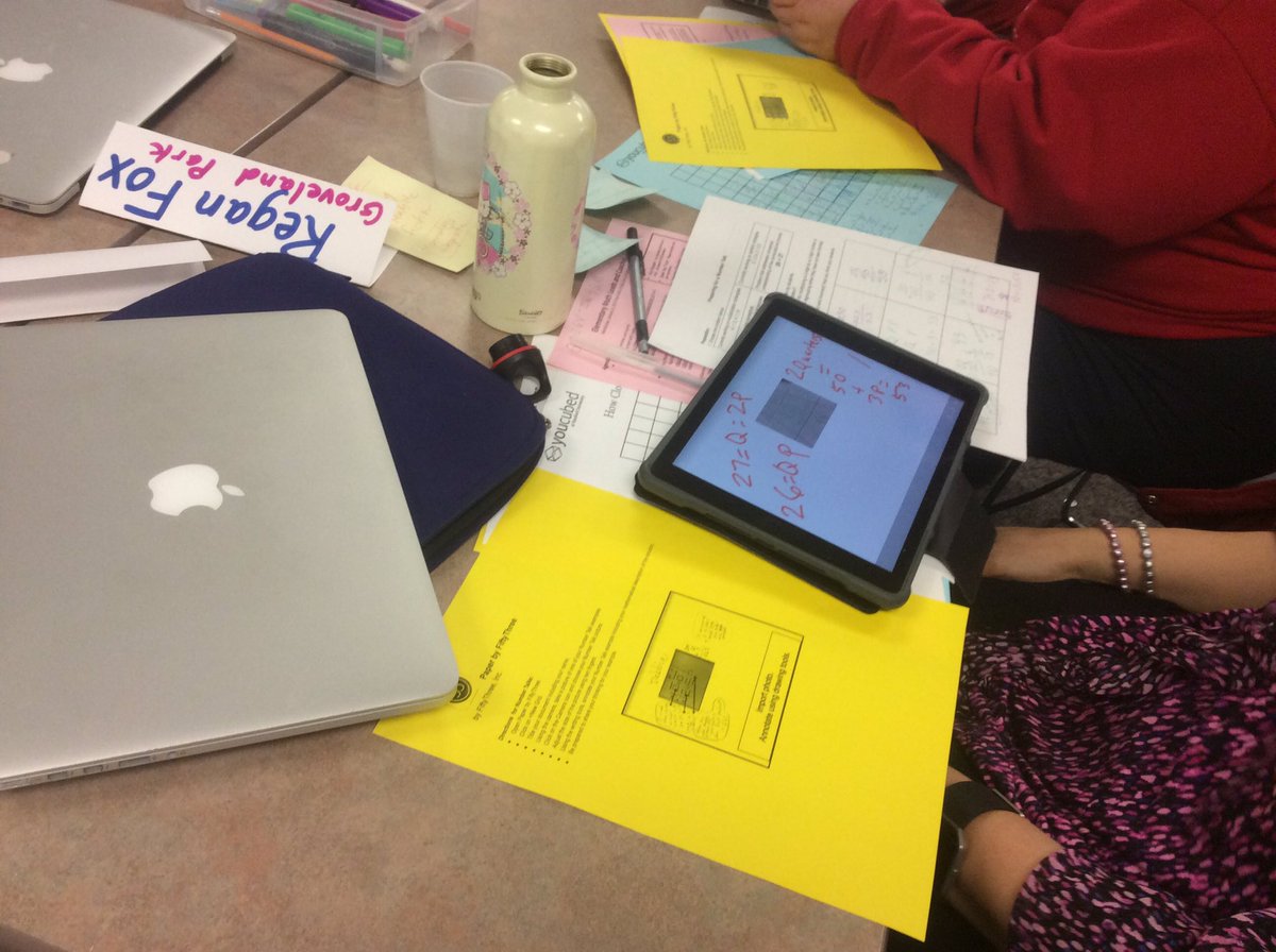 #SPPS Elem Math Leads digging into number talks, mathematical mindsets, &amp; student misconceptions with @FiftyThree #sppspl <a href="/SPPSmathrocks/">SPPSmathrocks</a>