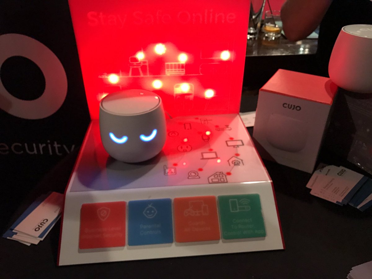 appmyhome's tweet photo. #CES2017 #techcoces #smarthome Cujo secures your home devices. https://t.co/raD3bR0FD7