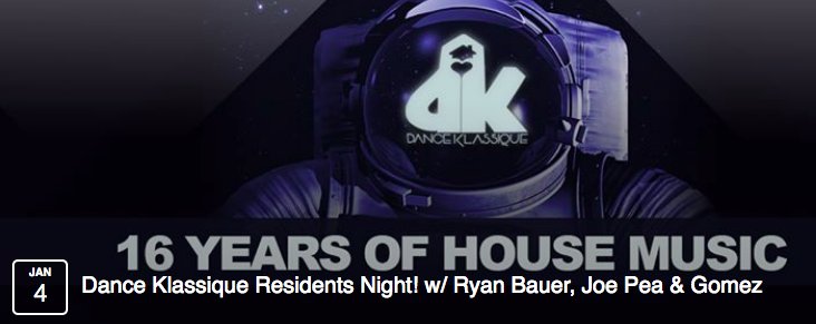 TONITE - Wednesday January 4th •  DanceKlassique @ Bar Blonde San Diego RESIDENTS NIGHT with Ryan Bauer, <a href="/JoePea/">Joe Pea</a> &amp; Andy Gomez
