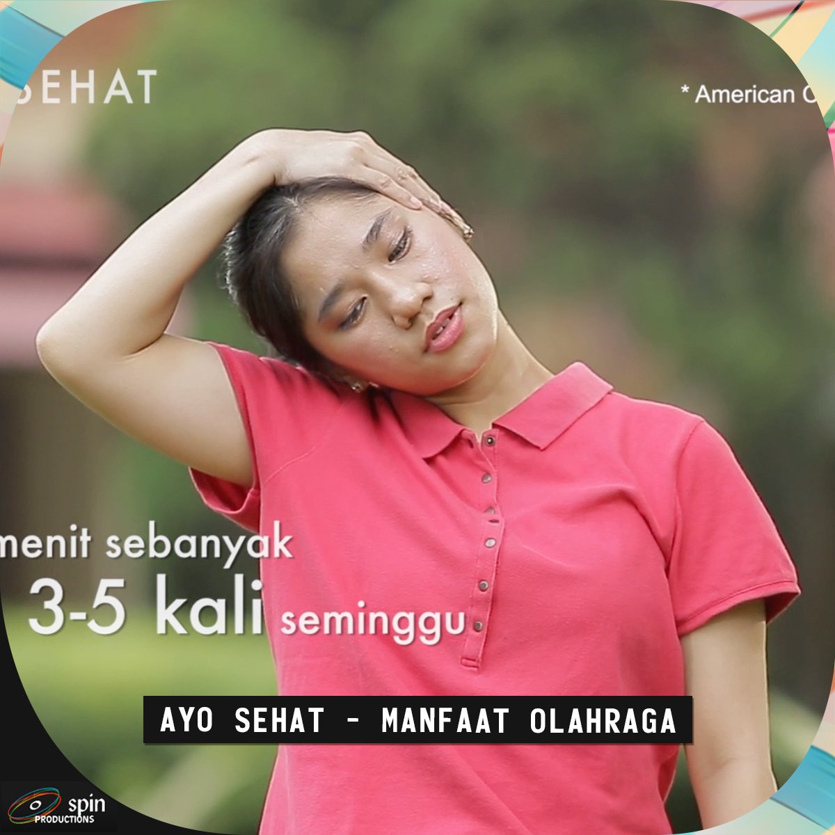 SPINProductions's tweet photo. Telah tayang episode terbaru webseries Ayo Sehat berjudul Manfaat Olahraga. Cari tahu lebih lengkap di sini: https://t.co/WPpwQNHpaz. https://t.co/Prk7HdalhI