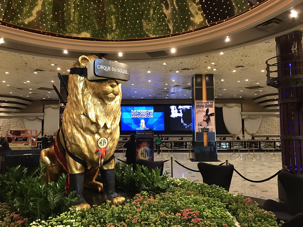 Even the MGM lion is gearing up for the CES in Vegas 😉 #CES2017