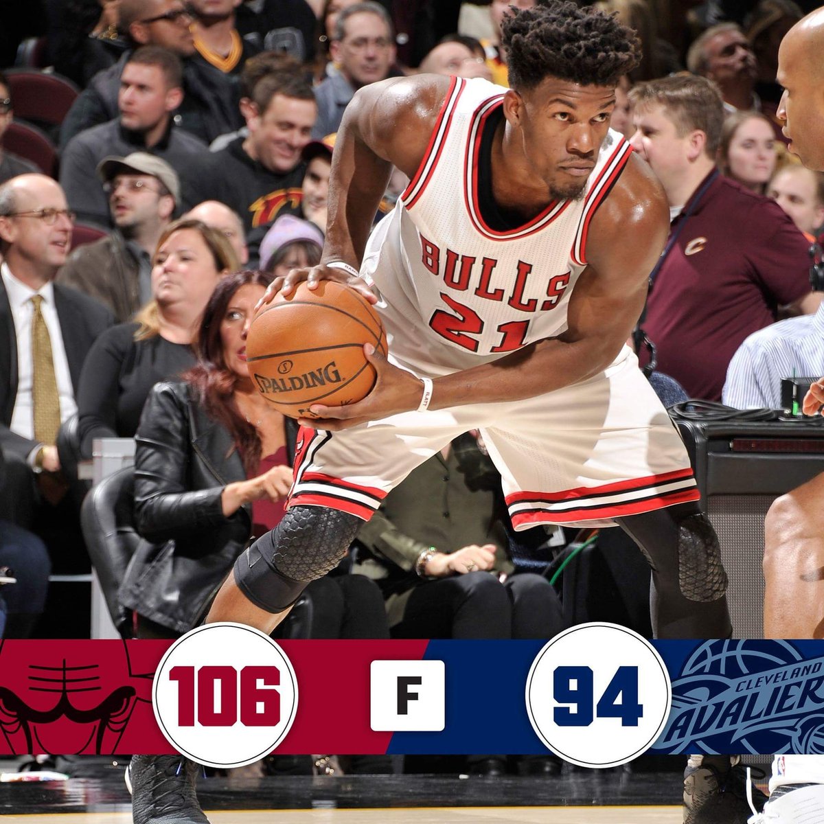 bulls_force's tweet photo. @chicagobulls 106:94 @cavs 

#BullsWin #BullsNation #SeeRed #ChicagoBulls #JimmyBuckets #JimmyButler https://t.co/tNYxfvdxaO