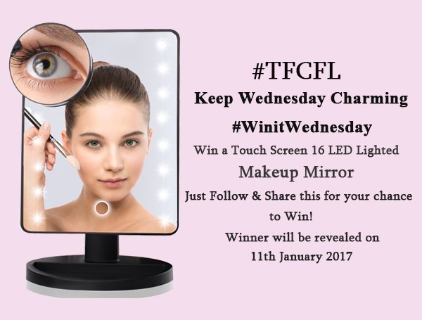 DstorelhpAmazon's tweet photo. #winitwednesday Follow our Facebook to win this beautiful 16 LED lighted makeup mirror. https://t.co/IHIOF9ouUL #COSMETICS #TFCFL #giveaway https://t.co/GyQitf1ZGF