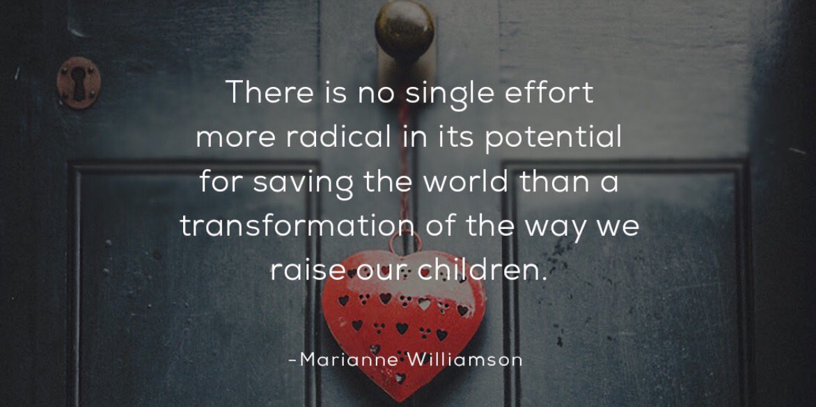 revheatherlynn's tweet photo. “There is no single effort more radical in its potential for saving the world than a transformation of the way we raise our children.” https://t.co/xiAThatp8a