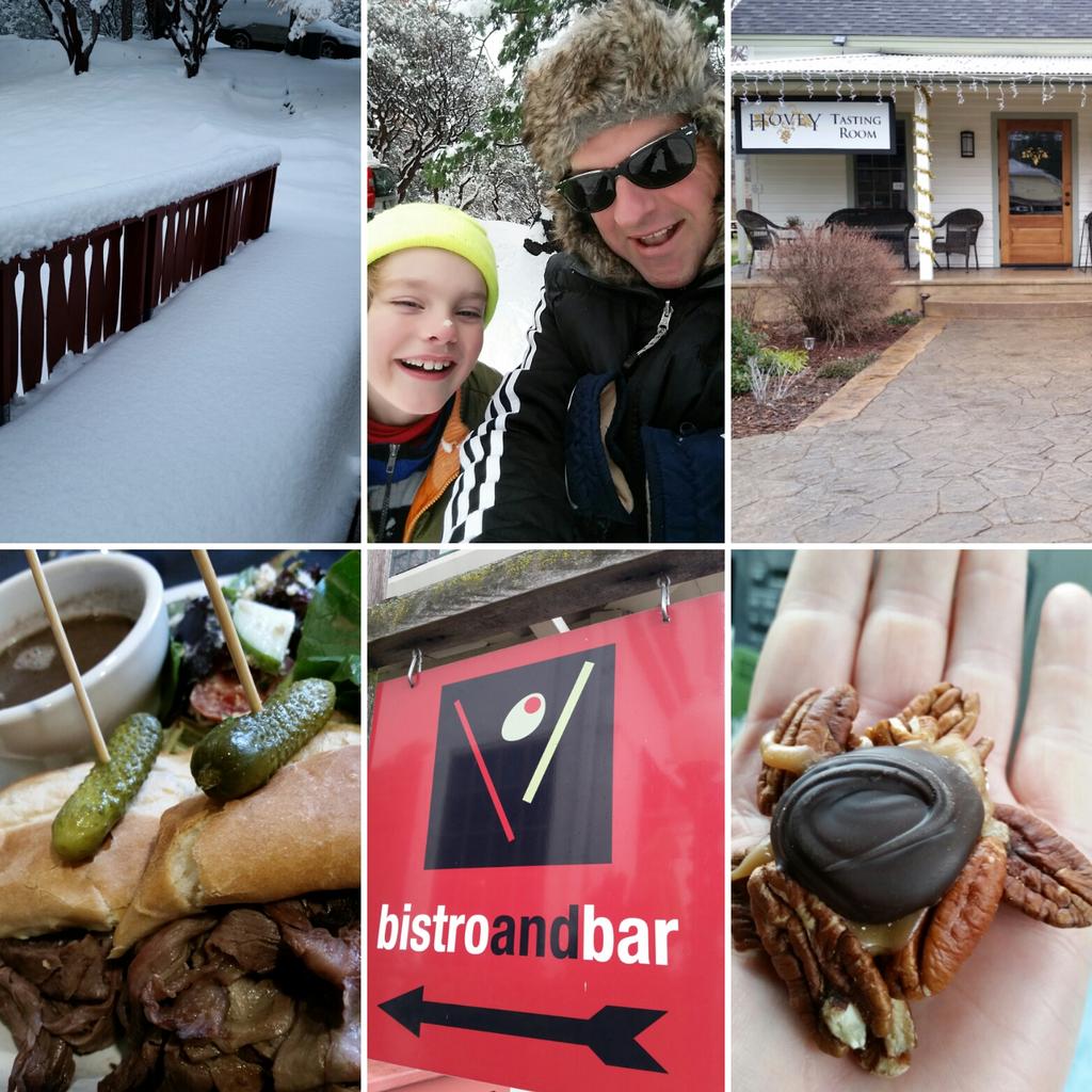 SawyerSommelier's tweet photo. On #WineWednesday, fun pix w/ #snow #SawyerSomm #minisomm @Hoveywine @calaveras_wines @CAStateParks @VisitCalaveras https://t.co/vqyTLDgV6J