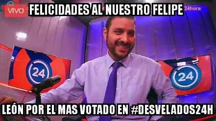 dannyriquel's tweet photo. @dannyriquel @felileon  con cariño de la audiencia fuiste el mas votado en #Desvelados24H como animador simpático y buena onda te lo mereces https://t.co/zTa9Y0tlYp