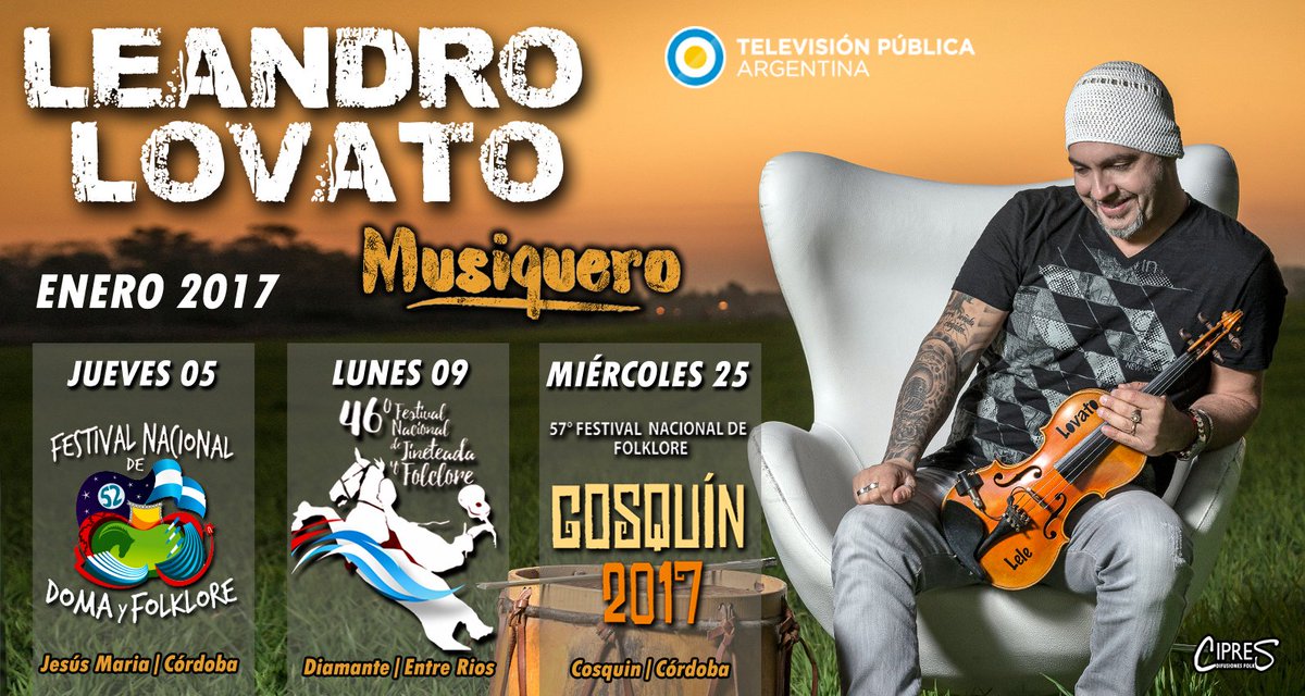 Próximas presentaciones- Transmisión de la Tv Pública #JesusMaria #Diamante #EntreRios #Cosquin2017