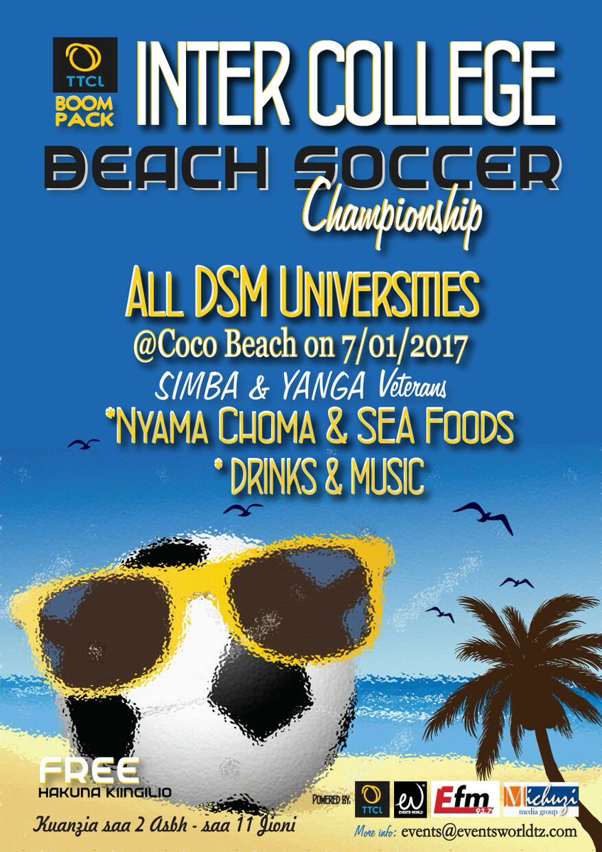 TTCLCorporation's tweet photo. TTCL INTER-COLLEGE BEACH SOCCER CHAMPIONSHIP  #TTCL4G #beachsoccer #champion #college #boompack https://t.co/5ctF0xSMSx