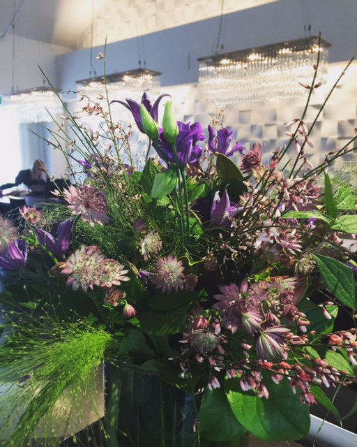 DesignClubCH's tweet photo. We've sprung into #spring at the Design Club with #eustoma #astrantia #genista &amp; #panicfountain......#greenery #revitalise #design https://t.co/3s8hxZmWGR