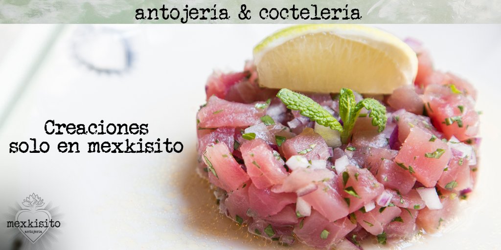 mexkisito's tweet photo. Pon un toque de tequila en tu vida: Nuestro Tartar de atún solo en mexkisito: Pruébalo, 910 175 116 https://t.co/itwdbdu2rv https://t.co/qec5RdINzr