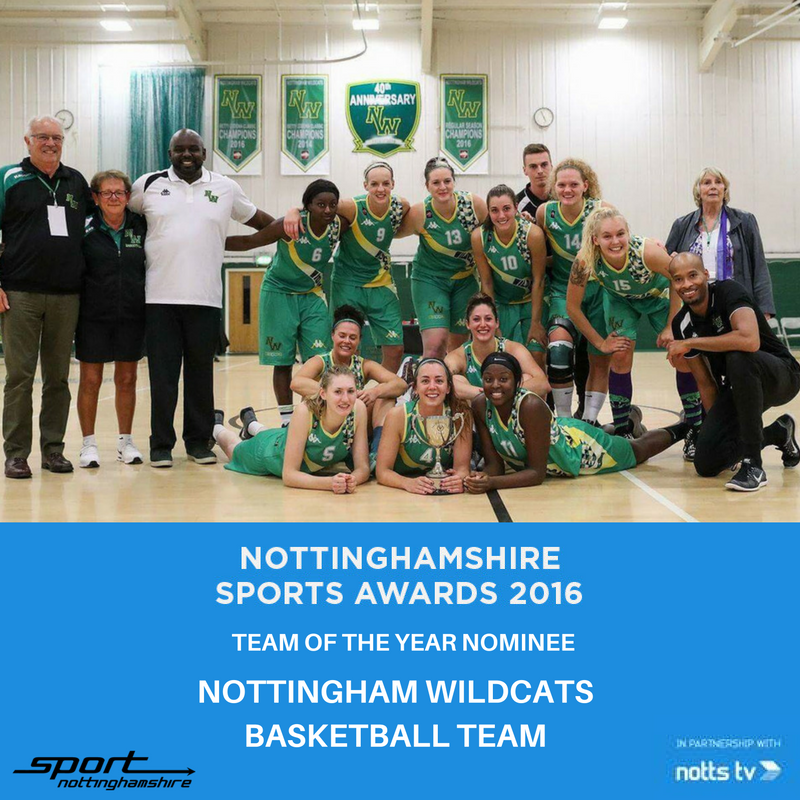 Team of the Year Nominees (2/5)
Nottingham Wildcats | <a href="/NottmWildcats/">Nottingham Wildcats</a>  
 <a href="/bballengland/">Basketball England 🥇🥈</a> @WBBLofficial <a href="/NottsBasketball/">NottinghamshireBball</a> #NottsSportsAwards