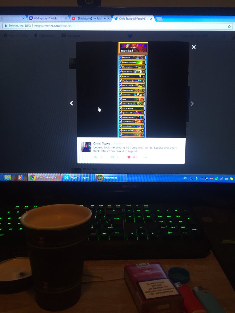 ImisslethalHS's tweet photo. #cappuccino #netdeck gm slaves @FenoHS notice me https://t.co/wv6N7Wb5OJ