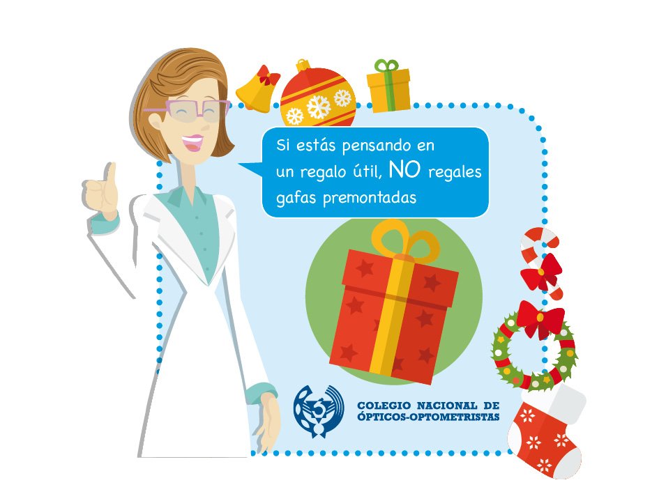 CNOO_Spain's tweet photo. Recuerda en tus últimas compras navideñas la importancia de la #seguridad y la #calidad #ConsejoOptometrista #Navidad https://t.co/2P8TgcKEOR