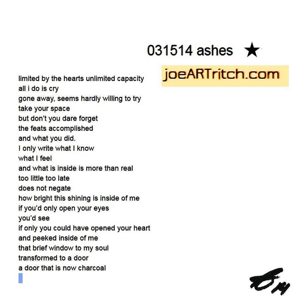 spectRELM's tweet photo. 03-15-14 ashes ๐ฅ Smouldering and rising. LINK in BIO to SUPPORT!
#joeARTritch #poetry #poโฆ https://t.co/pBmQ6Xw5Mf https://t.co/NLG9IAvm2o