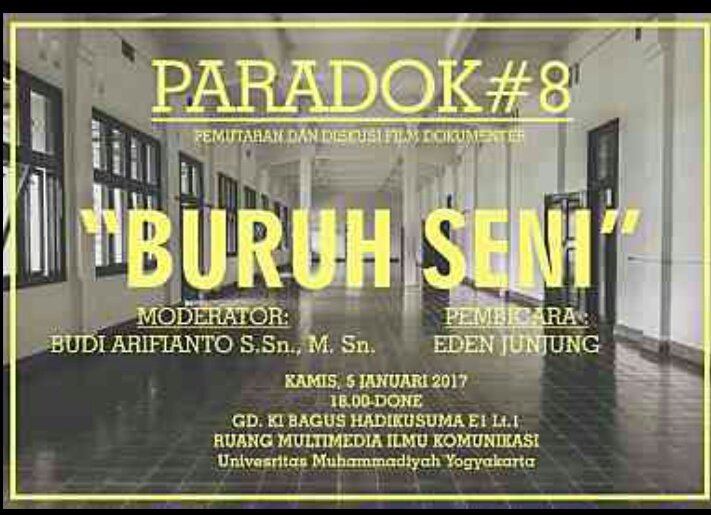 Ayo nonton dan diskusi film Dokumenter. Malam ini di Ruang Multimedia jam 18.00 bersama mhs broadcasting 2014