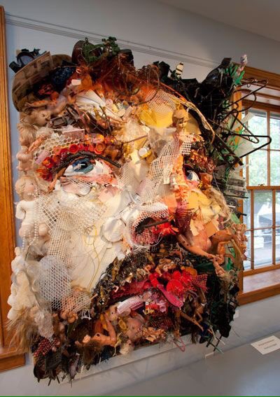 The incredible work of Tom Deininger made from recycled materials found in land fills and yard sales #recycle #art