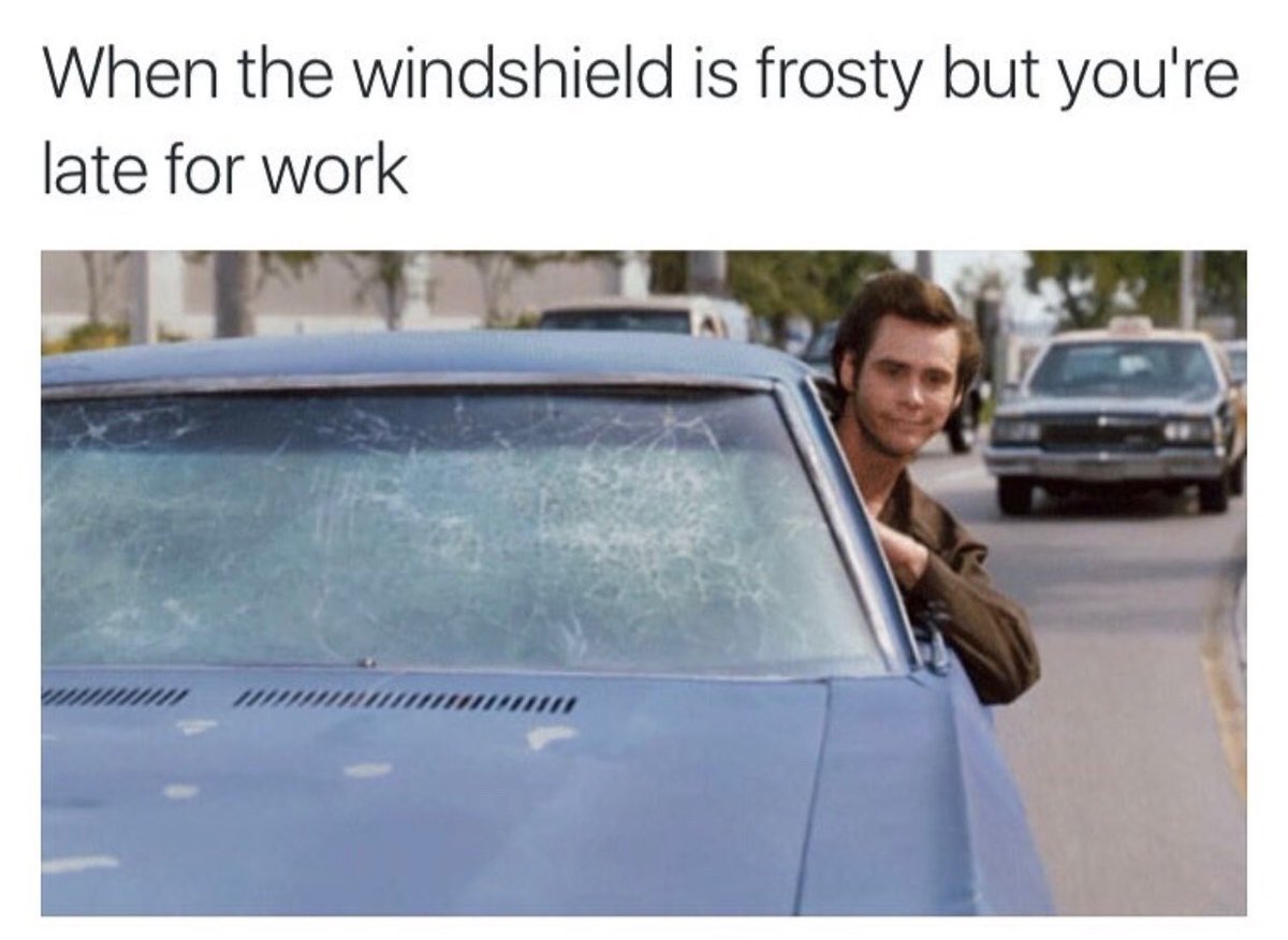 Everyone driving to work this morning be like...